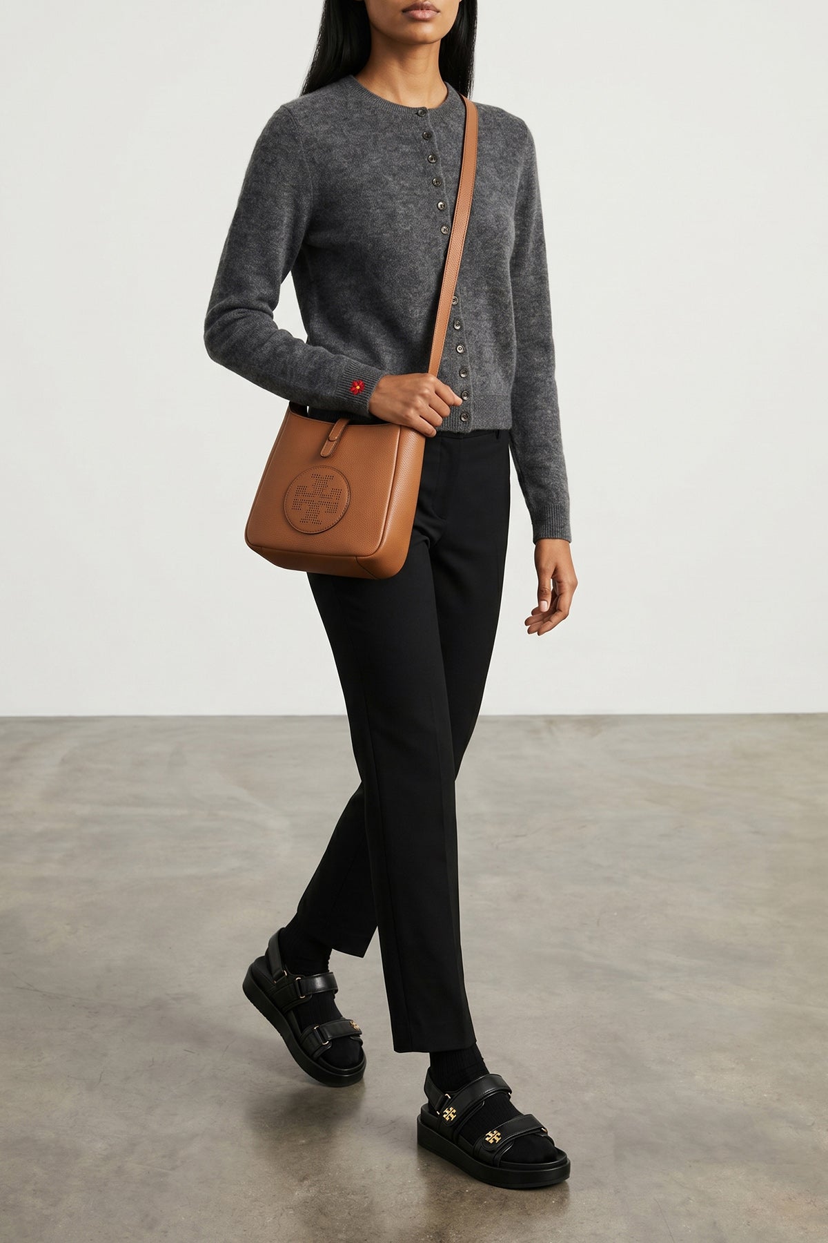 miller swing hammered leather crossbody bag