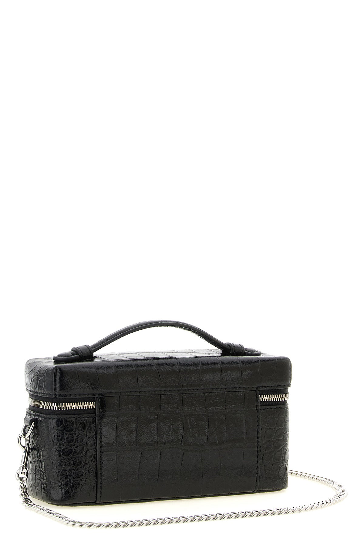 the tory burch charlie vanity case defines a structured silhouette