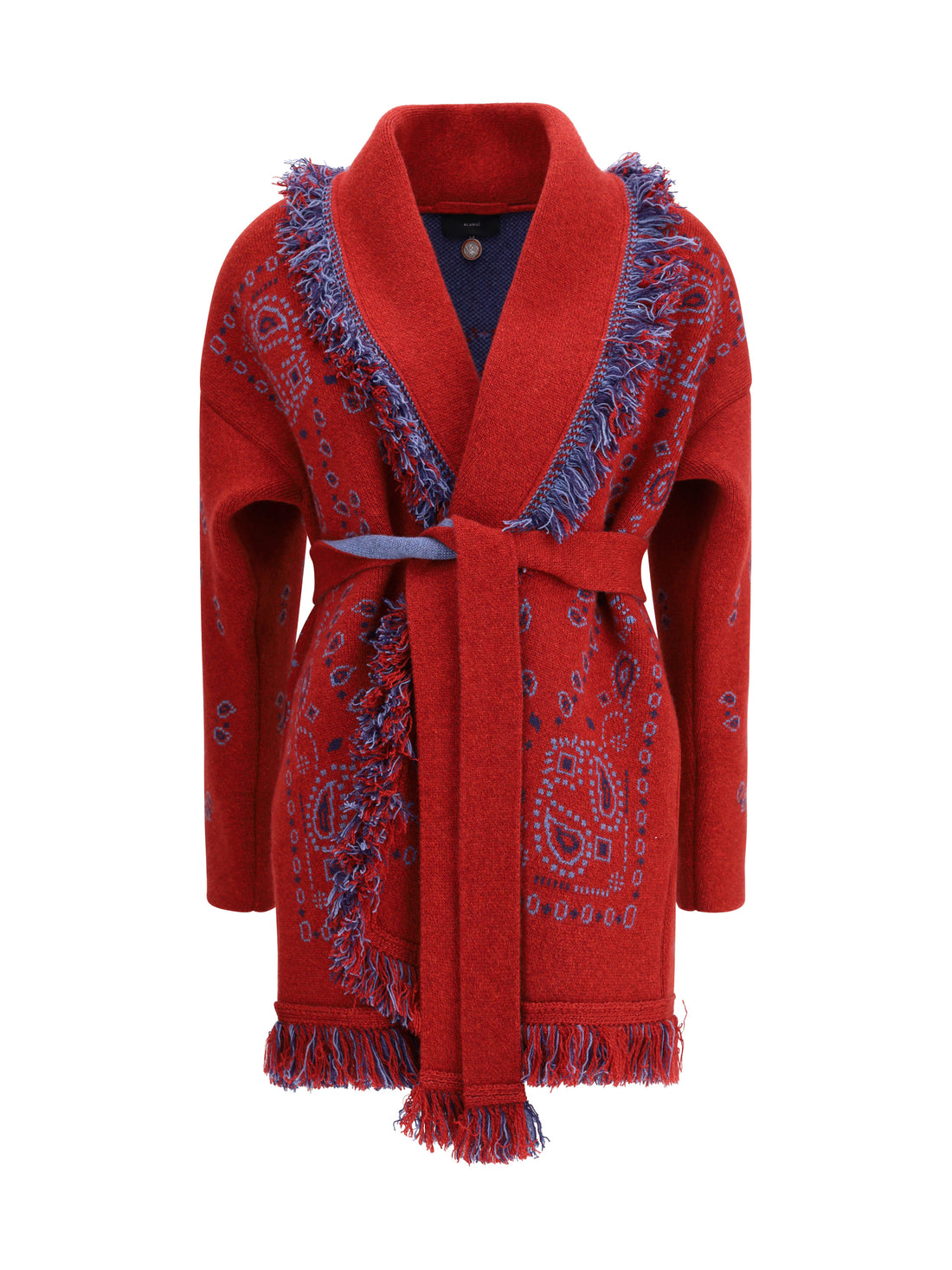 ALAIA M bandana jacquard cardigan