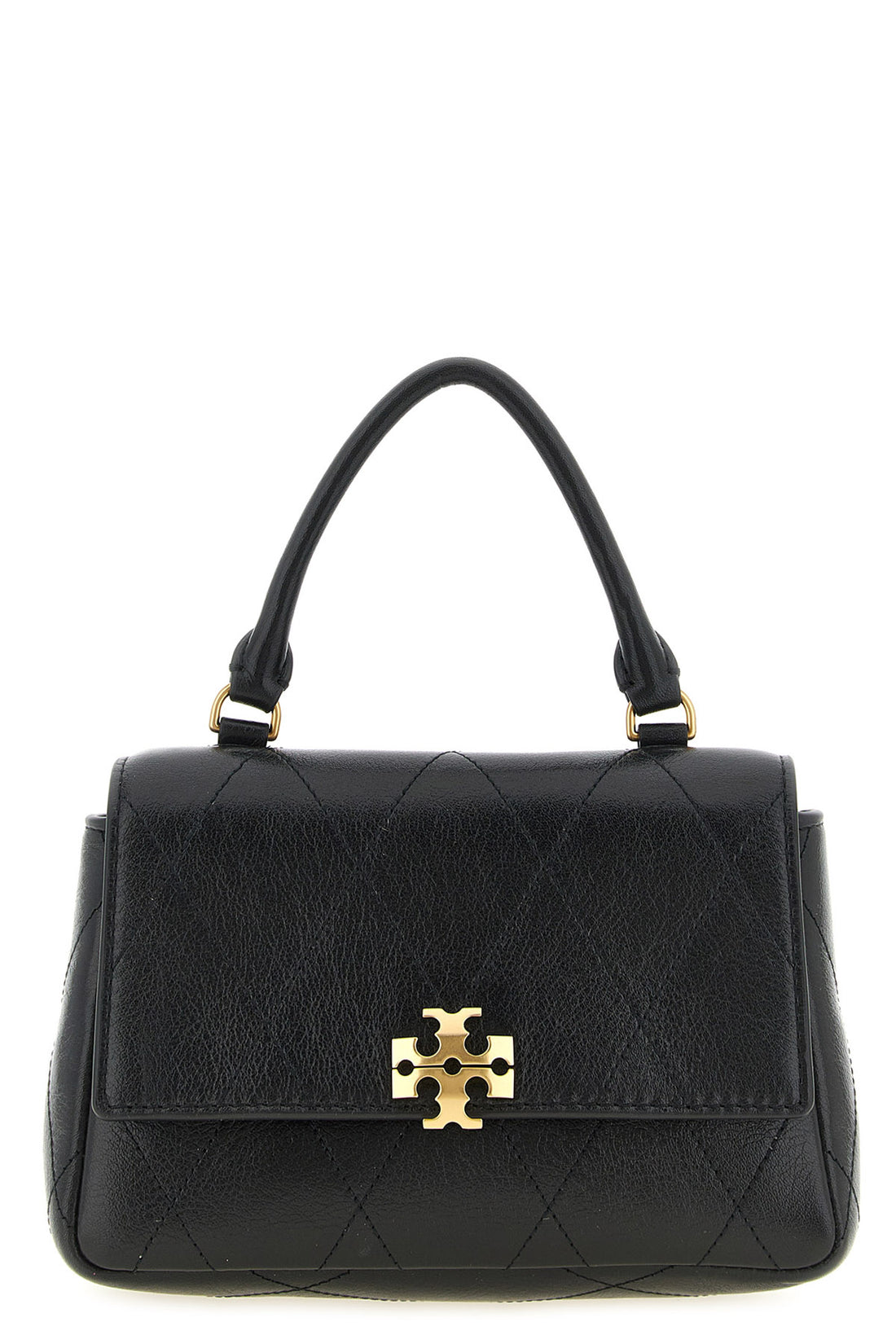 TORY BURCH OS the tory burch charlie quilted top handle chain wallet handbag is made of textur