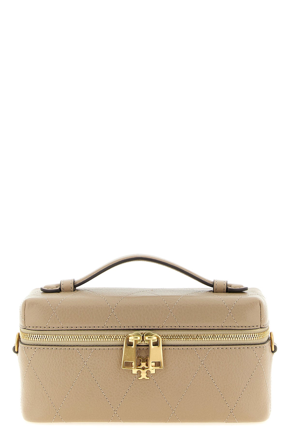 the tory burch charlie quilted east-west vanity case bag stands out for its stru