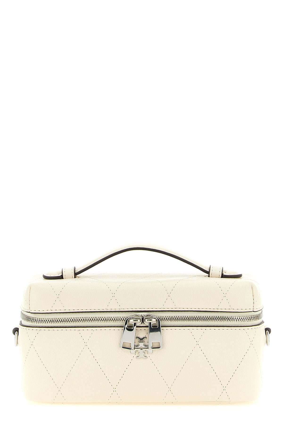 the tory burch vanity case charlie  crossbody bag stands out for its geometric