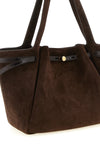 the tory burch romy tote bag embodies structured elegance through a clever pla