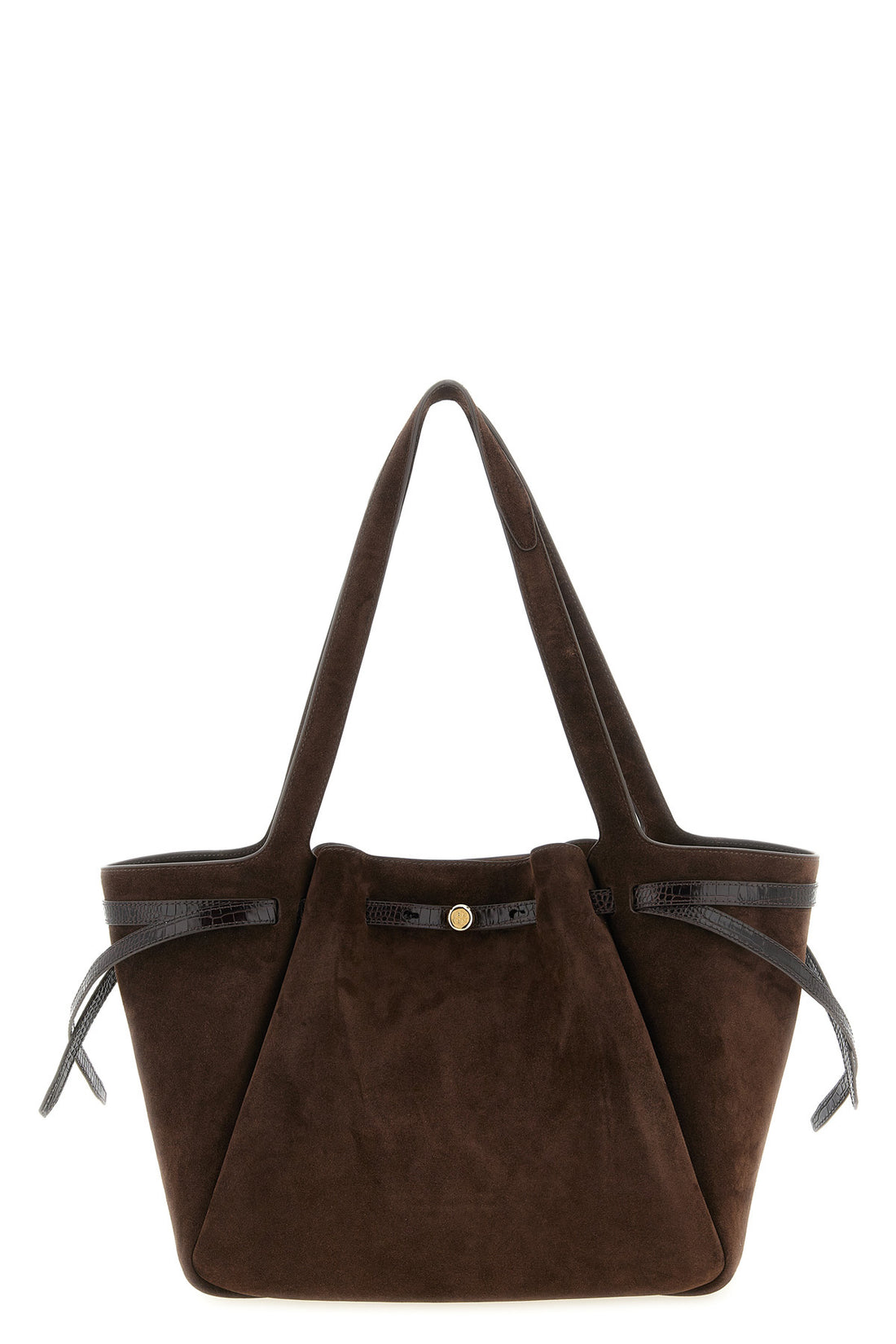 TORY BURCH OS the tory burch romy tote bag embodies structured elegance through a clever pla