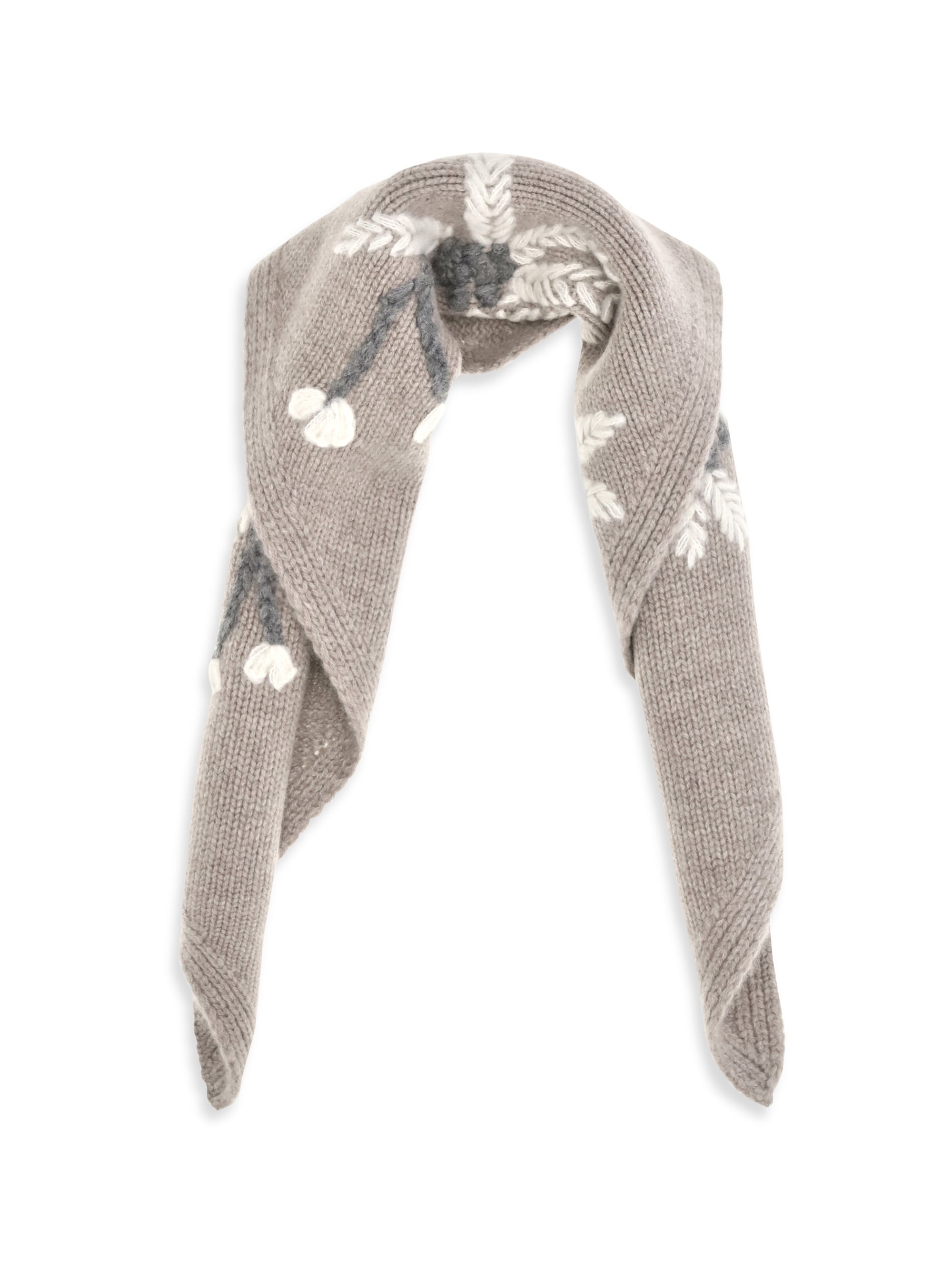 wallaby floral knit scarf