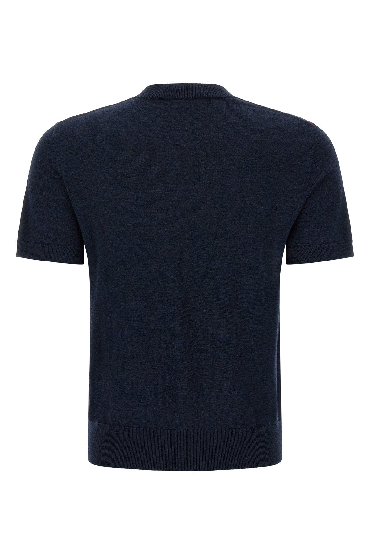 the tory burch short-sleeved sweater reinterprets the classic codes of knitwear
