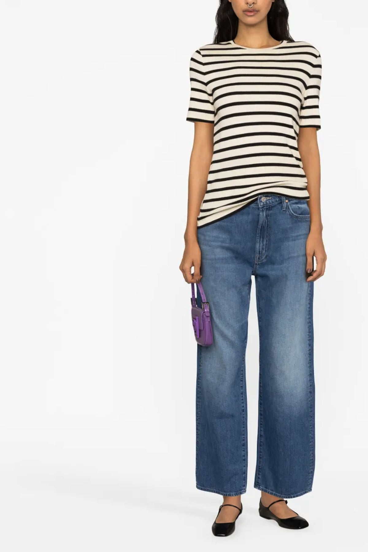 the dodger ankle stonewashed cotton denim jeans