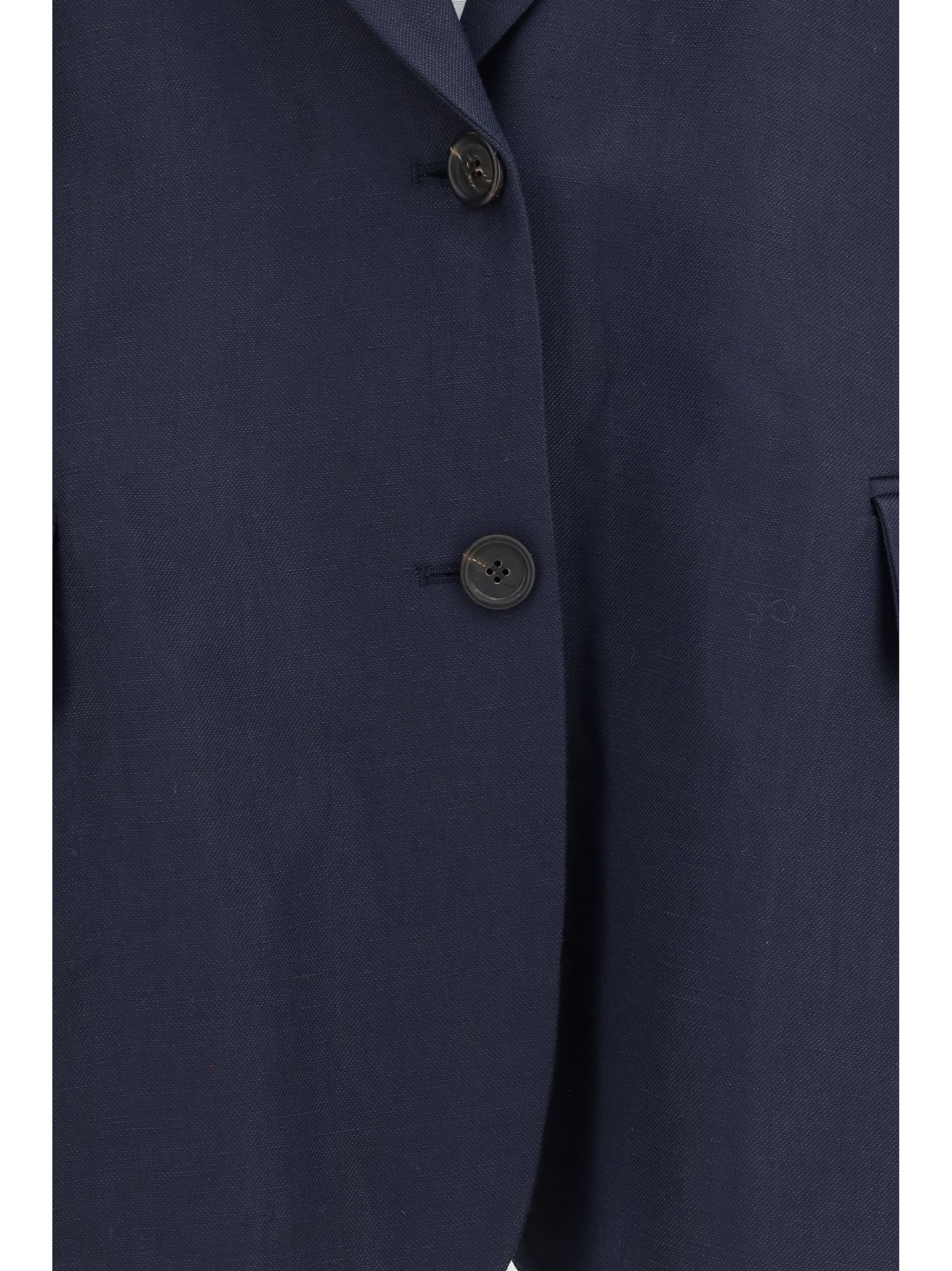 BRUNELLO CUCINELLI 38 fluid viscose and linen twill jacket