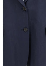 BRUNELLO CUCINELLI 38 fluid viscose and linen twill jacket