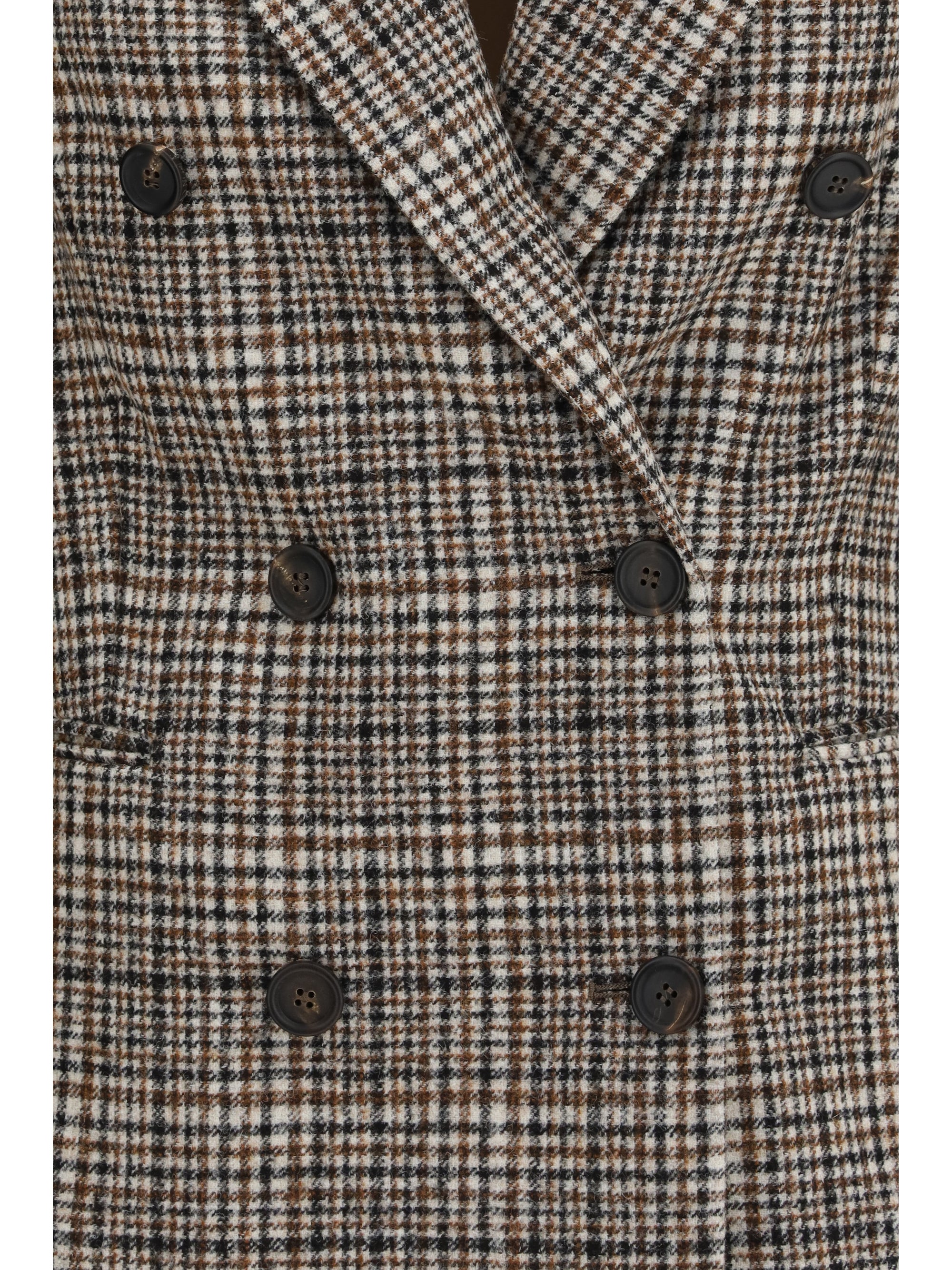 double-breasted jacket in alpaca and wool blend