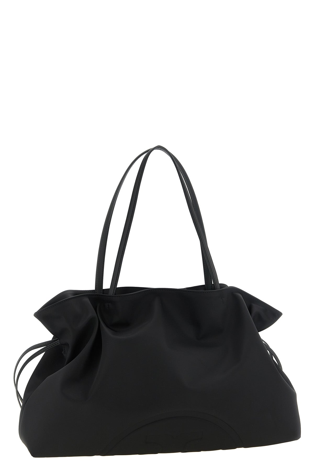 the tory burch ella drawstring shoulder bag redefines everyday volumes through