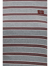 double-sleeve striped cotton t-shirt