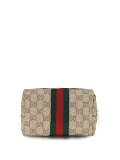 medium beauty case with web stripe