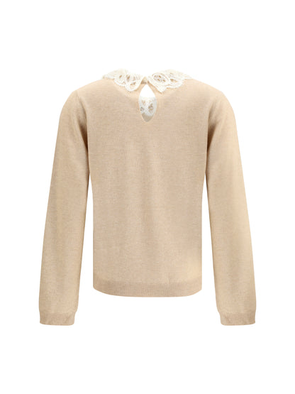 FABIANA FILIPPI 44 lace collar sweater