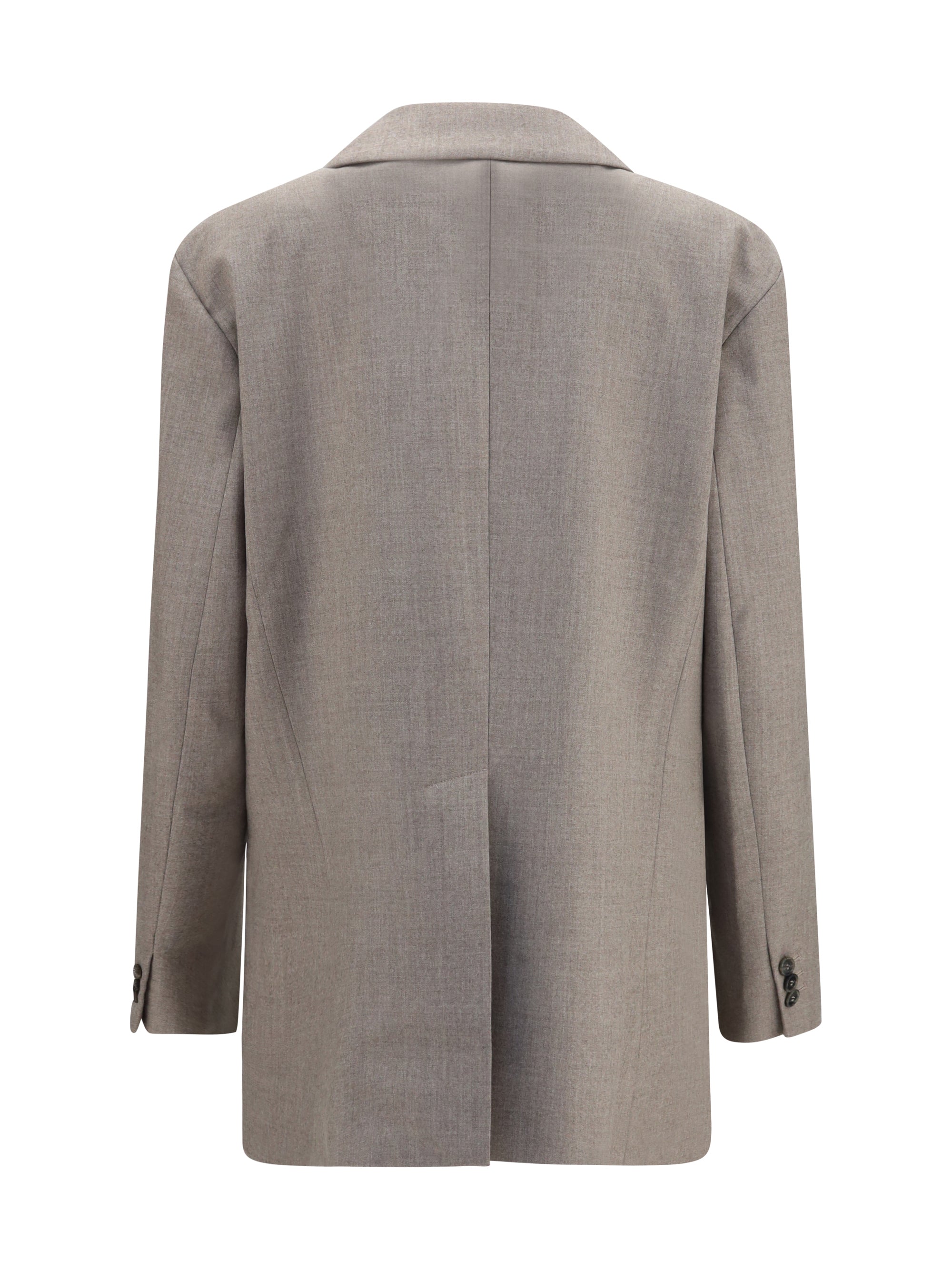 virgin wool double-breasted blazer