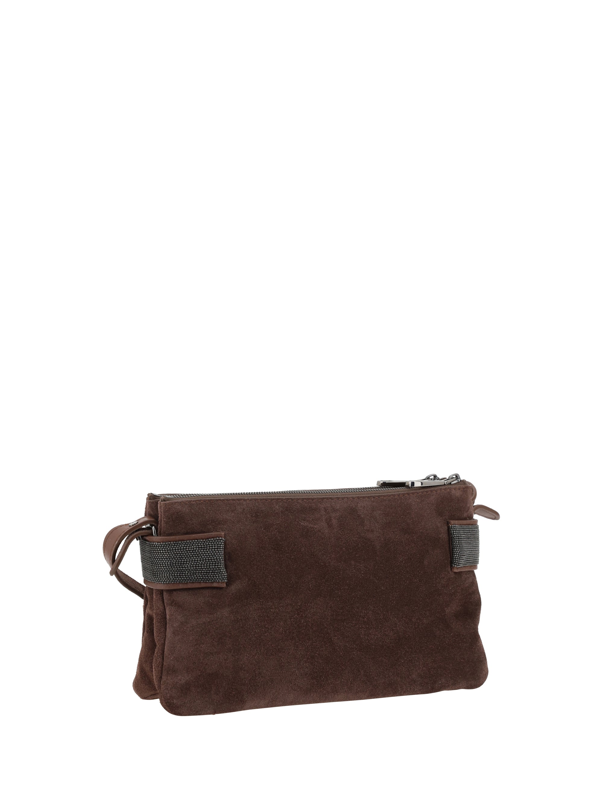 BRUNELLO CUCINELLI OS suede leather shoulder bag