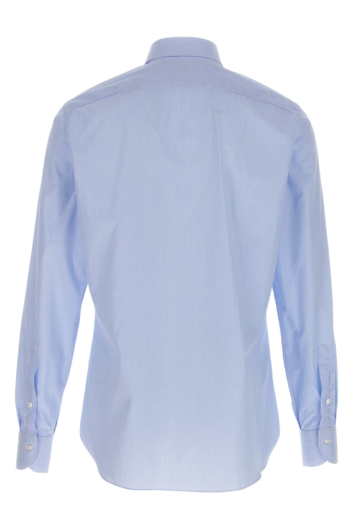 spaccanapoli striped cotton twill shirt