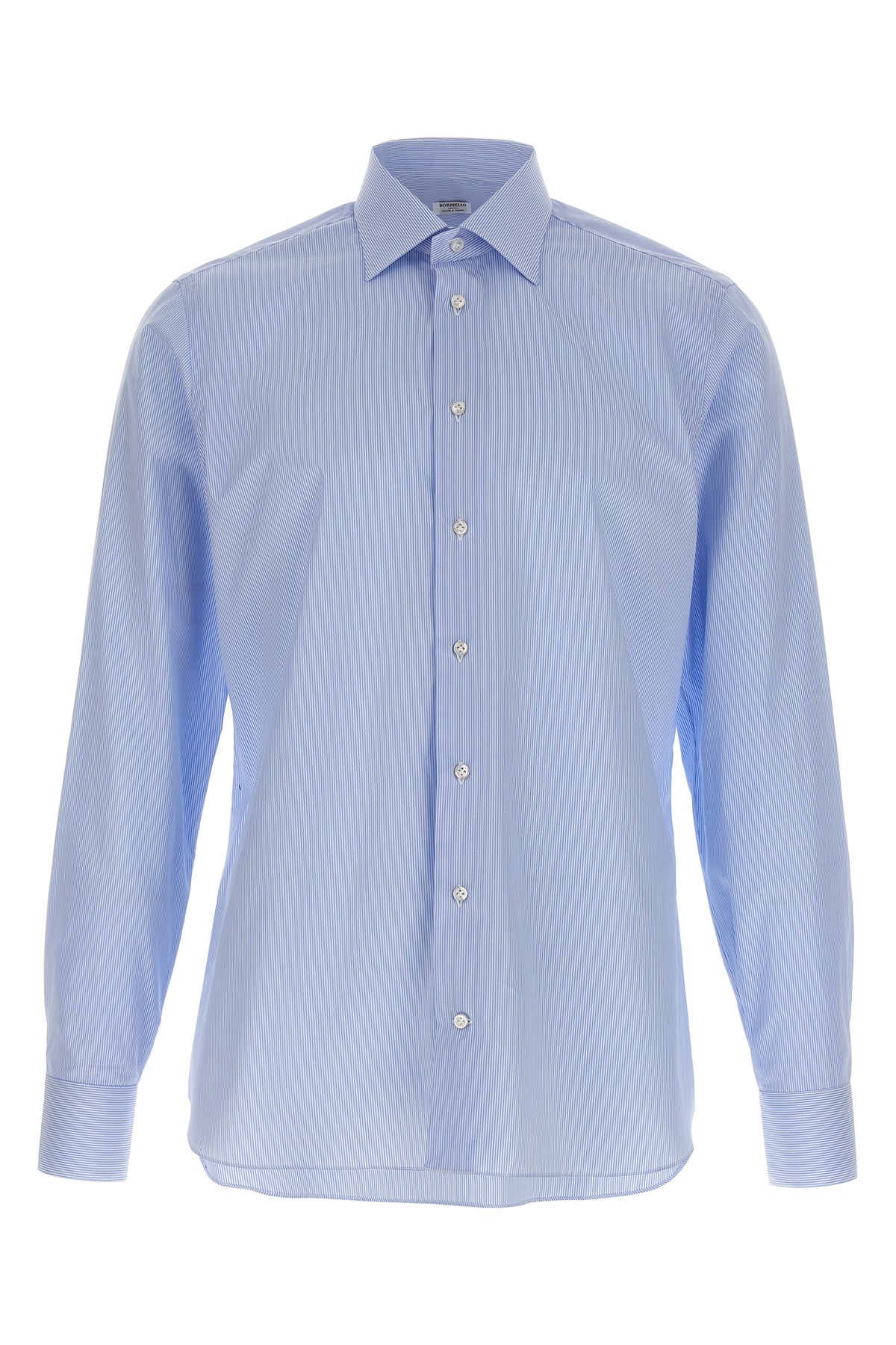 spaccanapoli striped cotton twill shirt