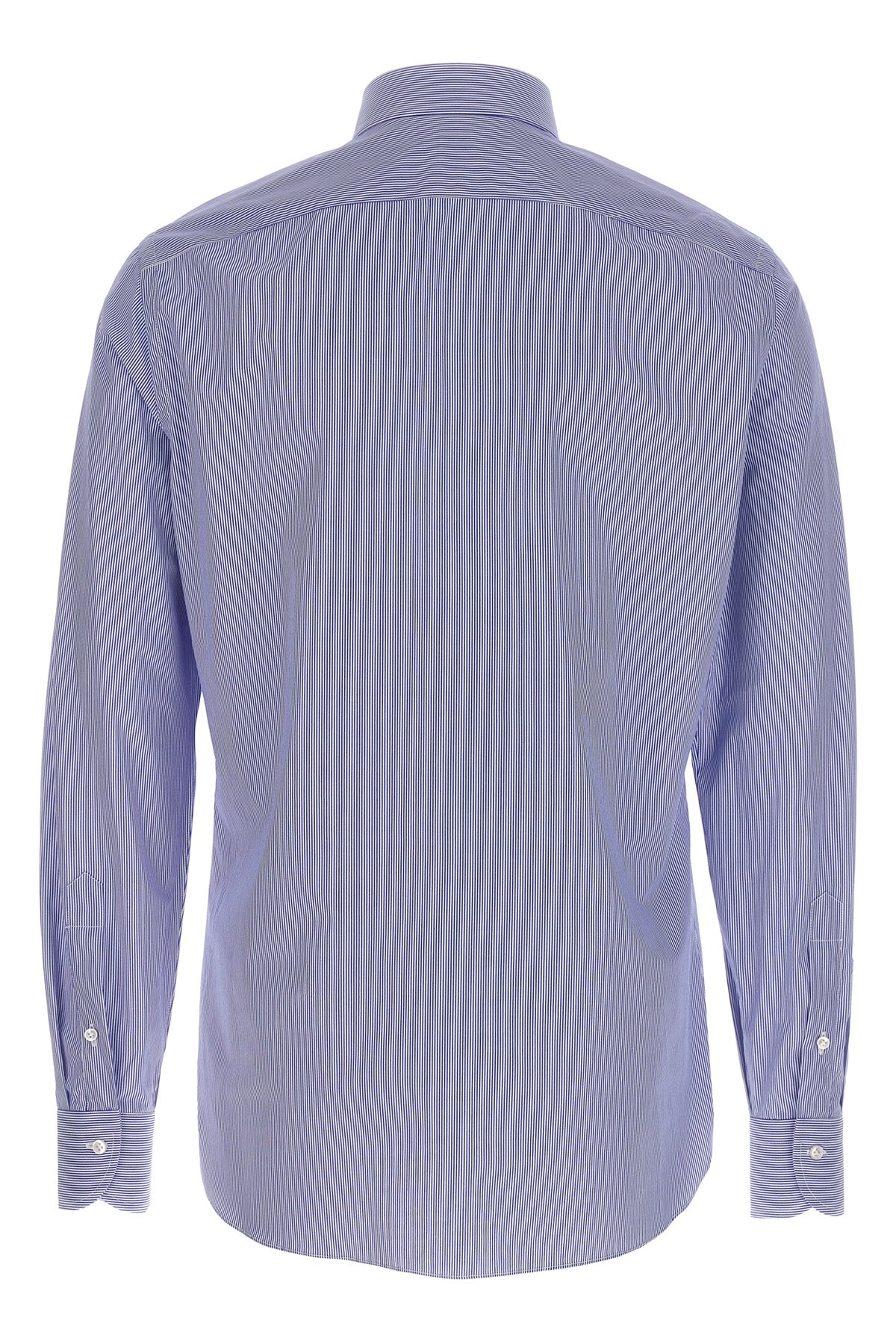 spaccanapoli striped cotton twill shirt