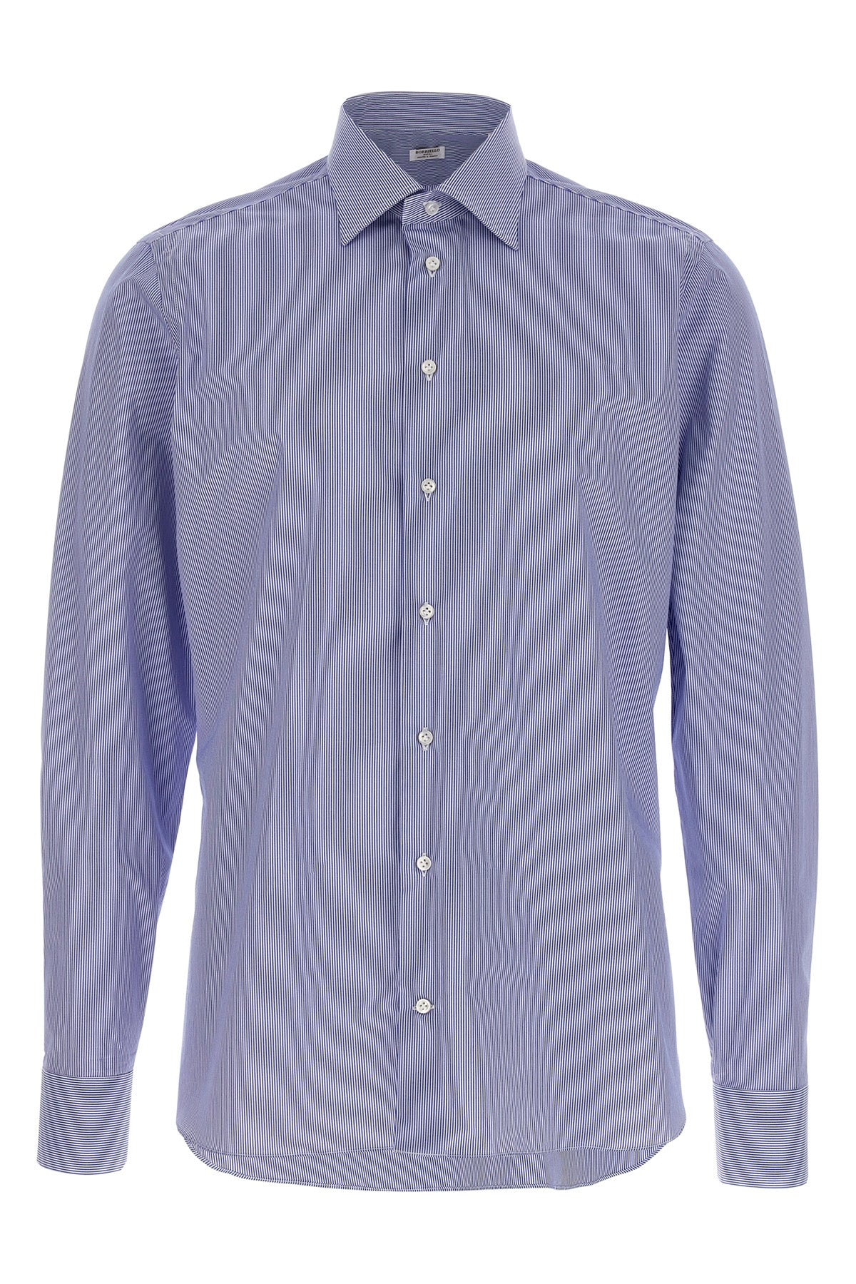 spaccanapoli striped cotton twill shirt