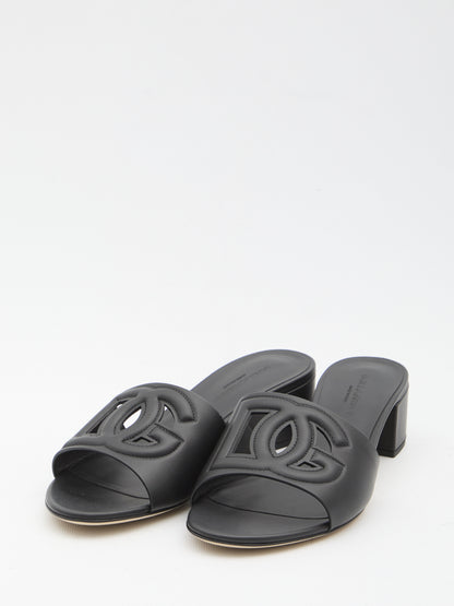 DOLCE&amp;GABBANA 36 calfskin slides