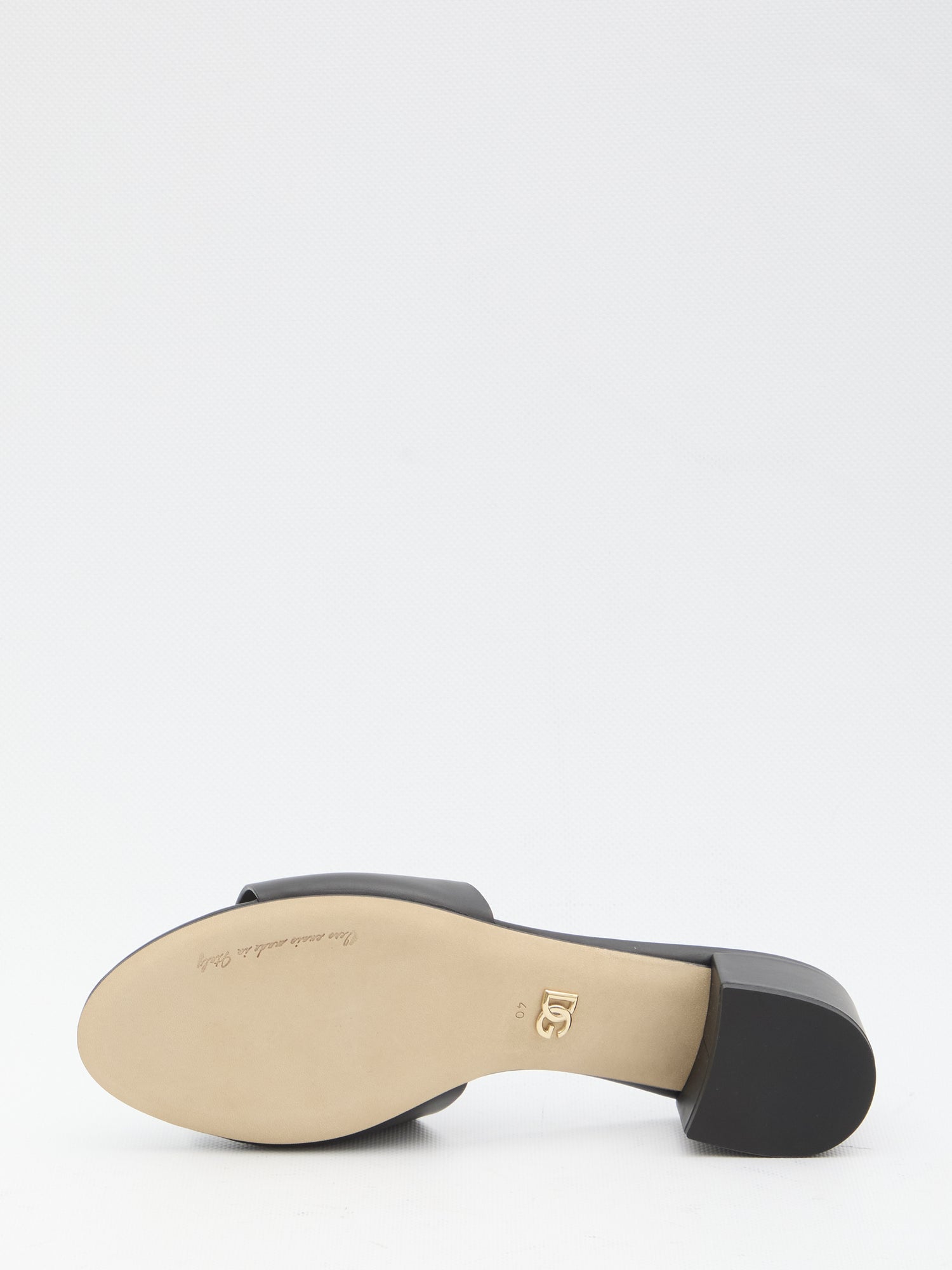 DOLCE&amp;GABBANA 36 calfskin slides