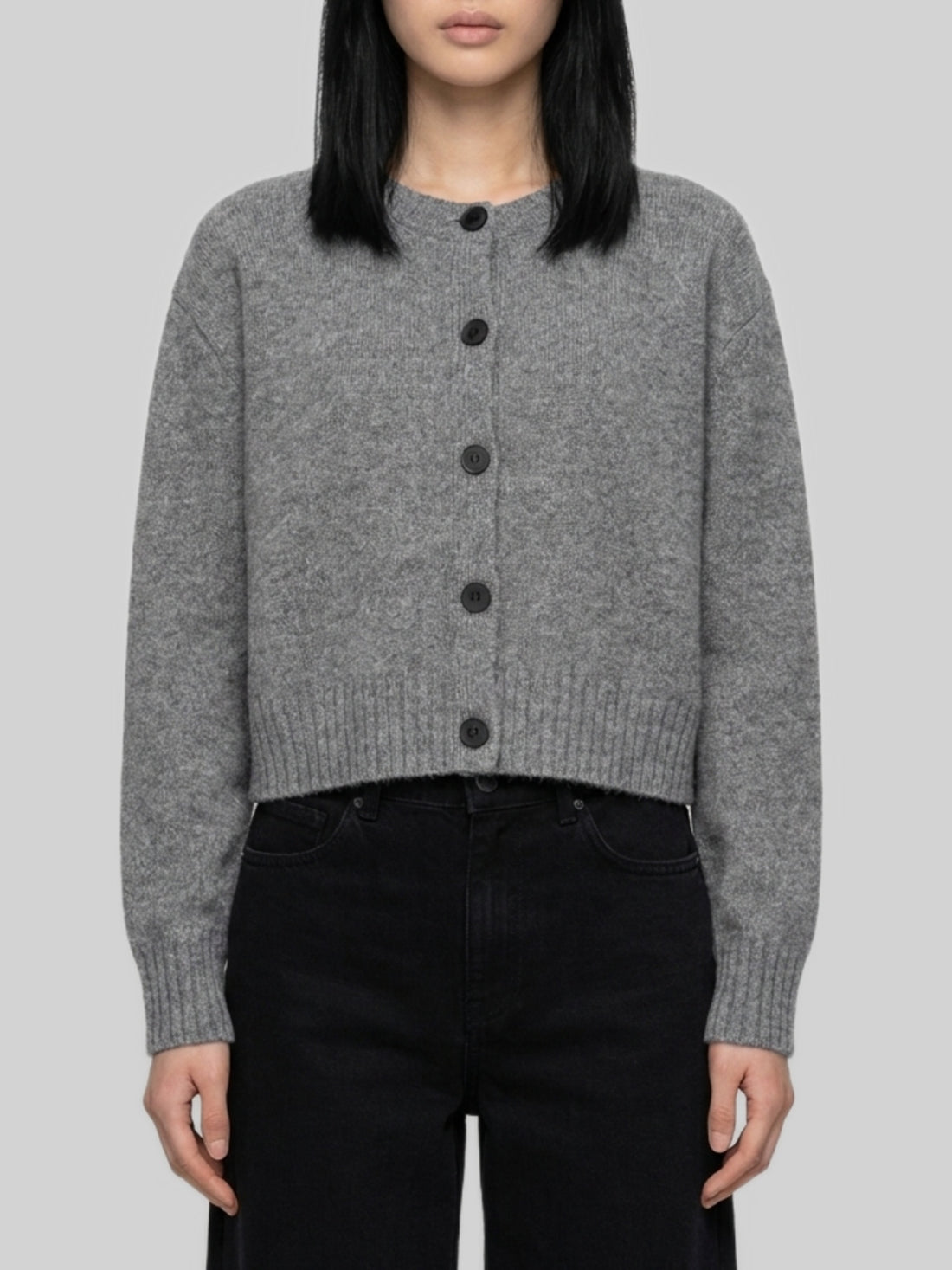 LOULOU DE SAISON M anthracite remus cardigan 
