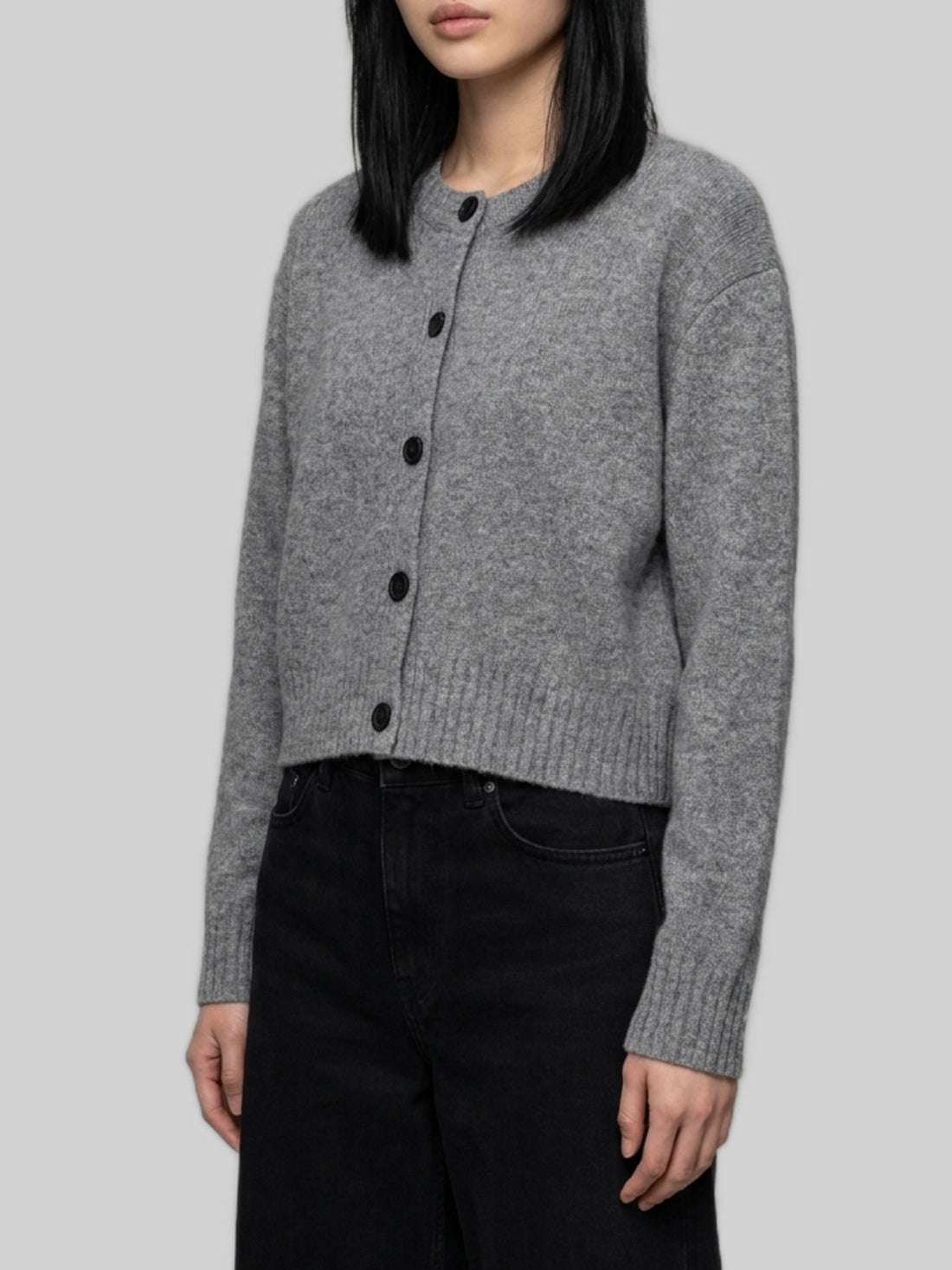 LOULOU DE SAISON M anthracite remus cardigan 