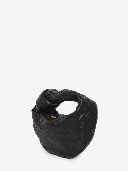 BOTTEGA VENETA OS black mini jodie bag