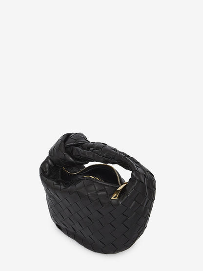 BOTTEGA VENETA OS black mini jodie bag