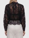 lace high neck blouse