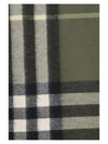 check cashmere scarf