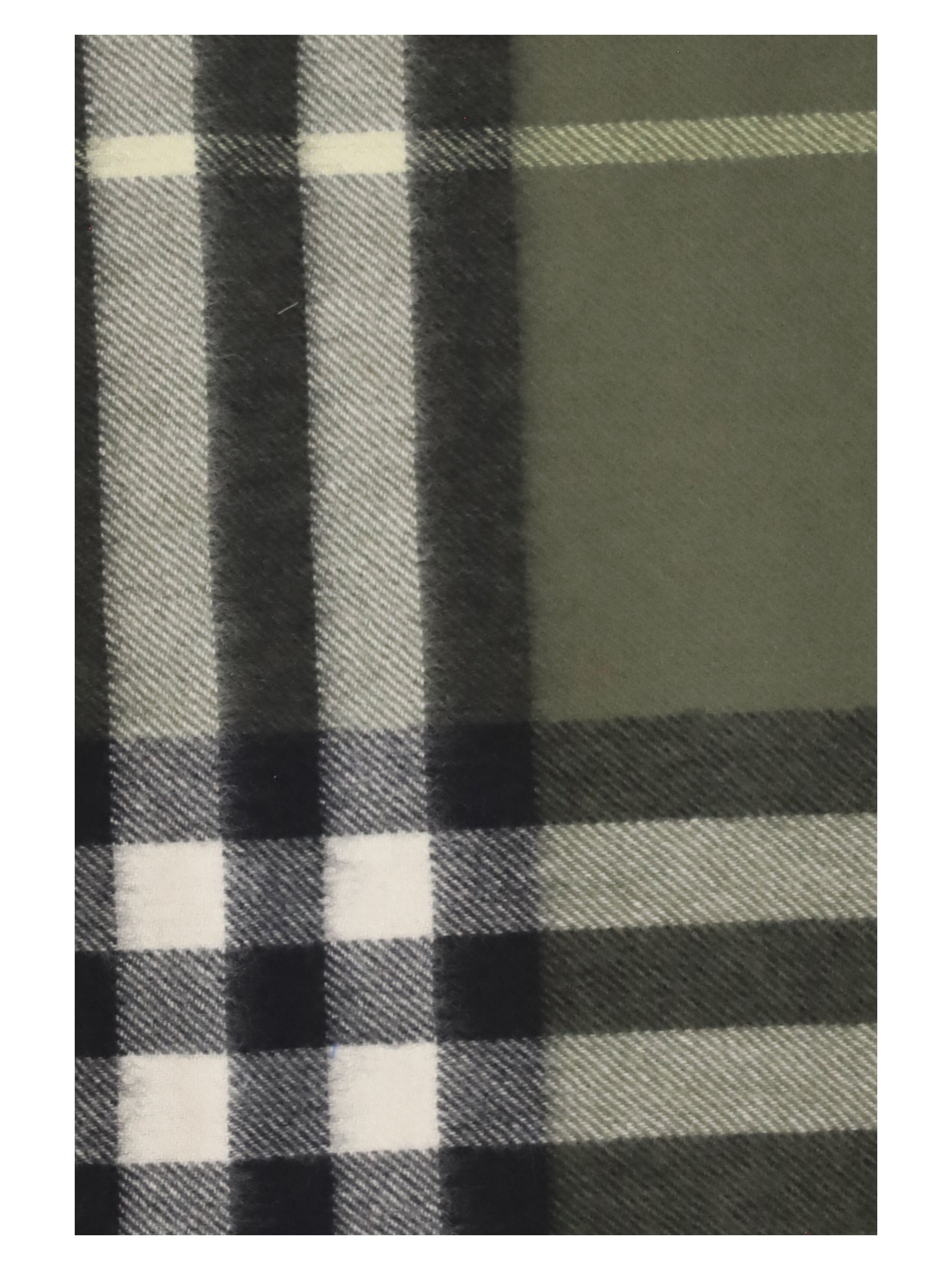 check cashmere scarf