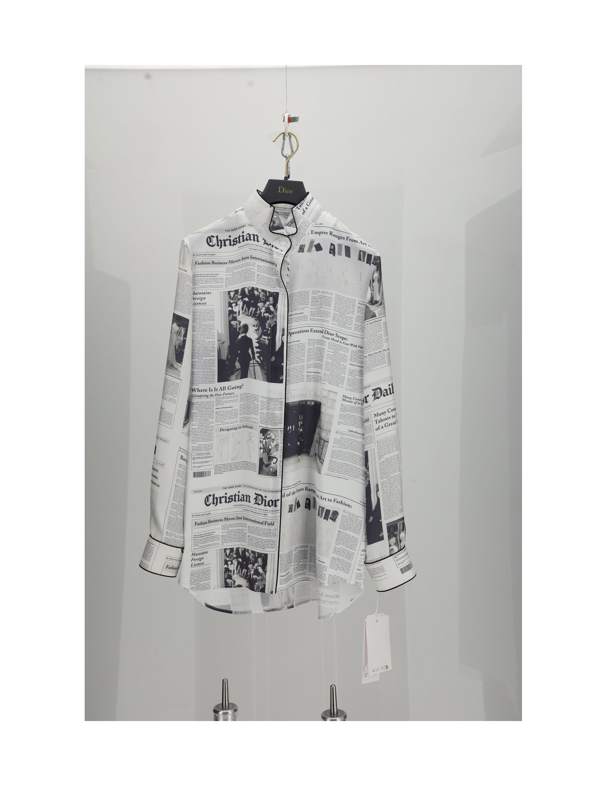 camicia stampa giornale