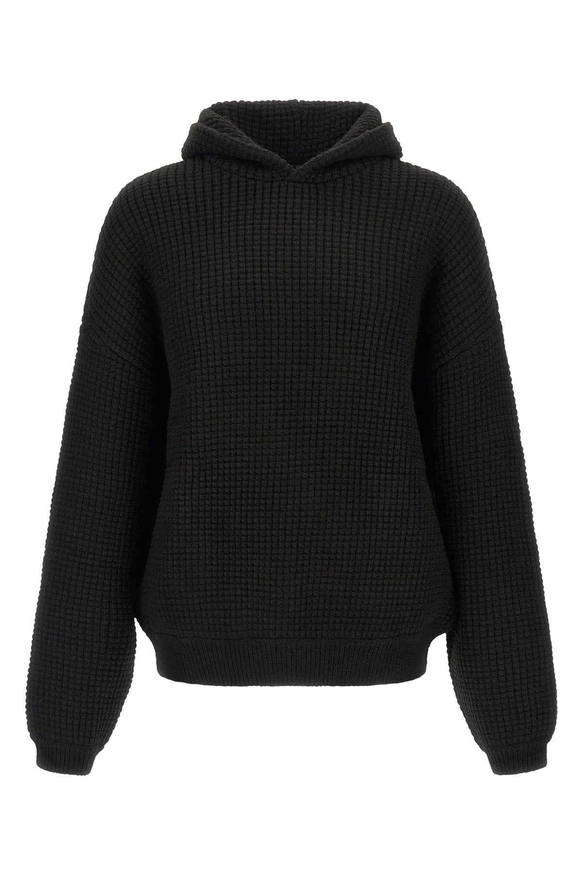 90s hoodie in heavy waffle fabric