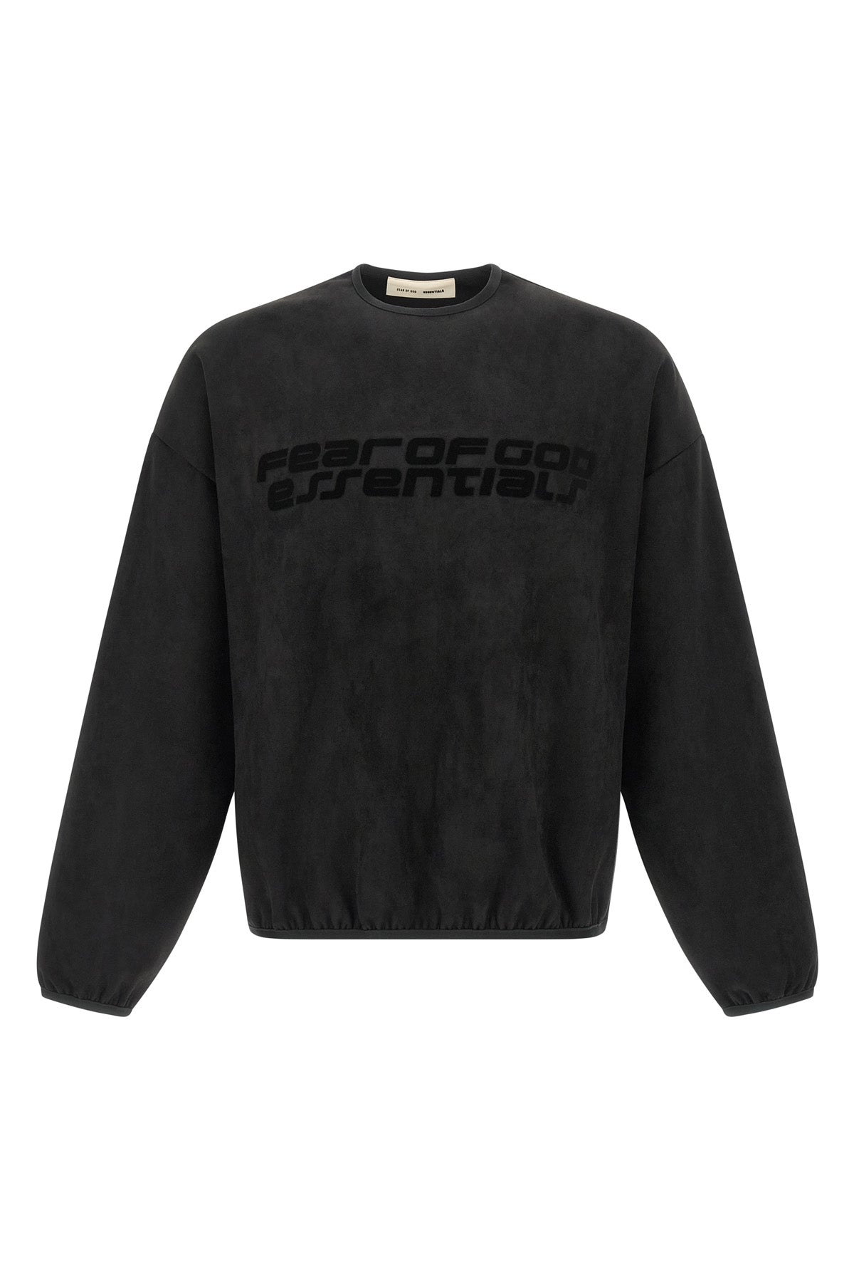 modern sweatshirt in paired suede fleece