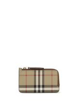 BURBERRY OS check card holder with zipper