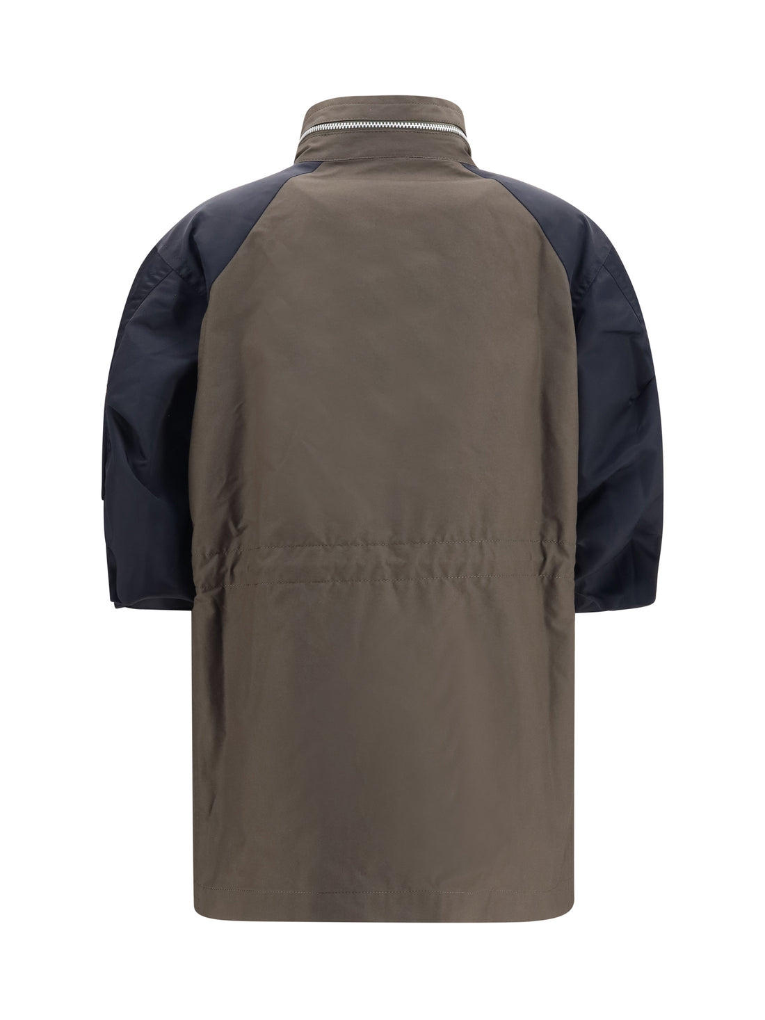 SACAI 3 nylon and cotton jacket with three-quarter sleeves