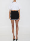 cropped cotton polo shirt