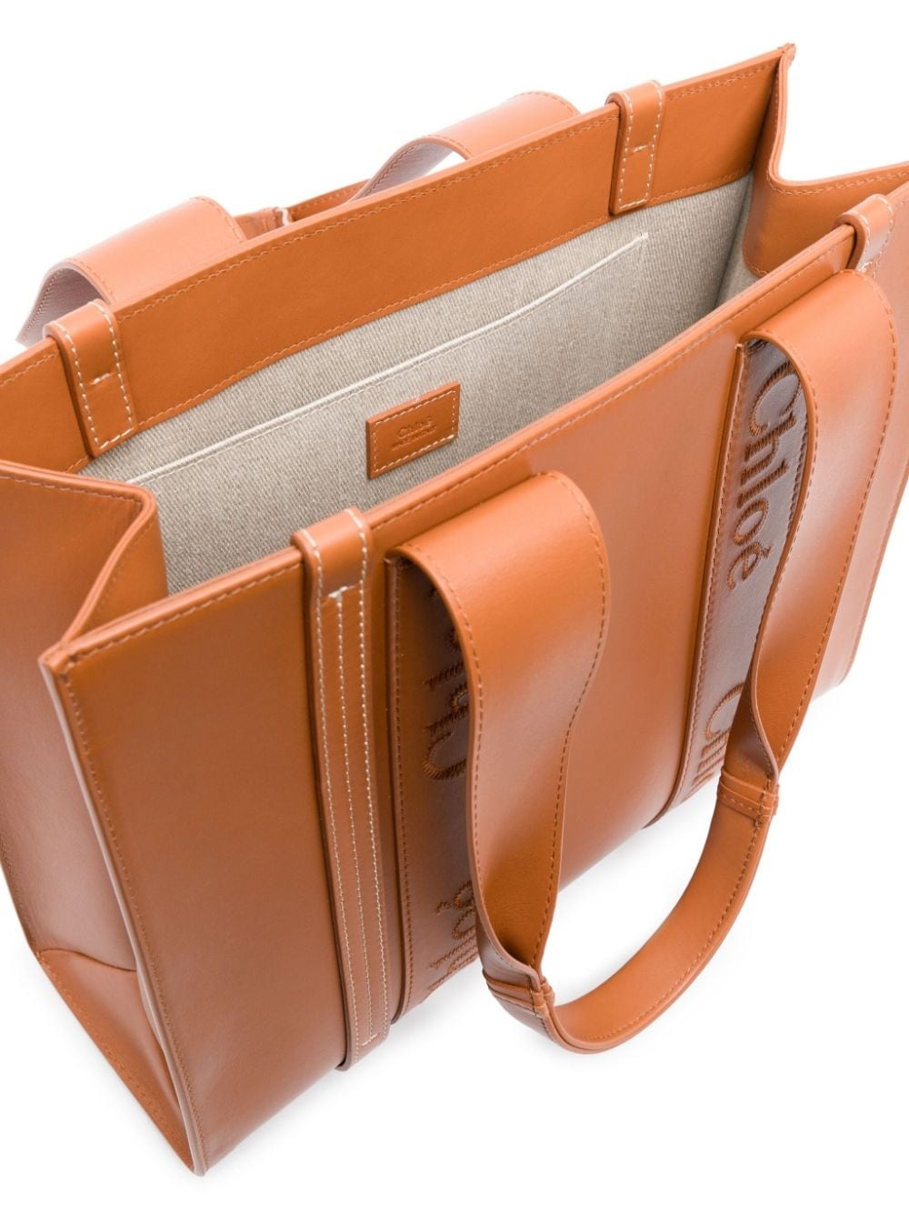 Woody Medium Leather Tote