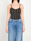 moon printed jersey top