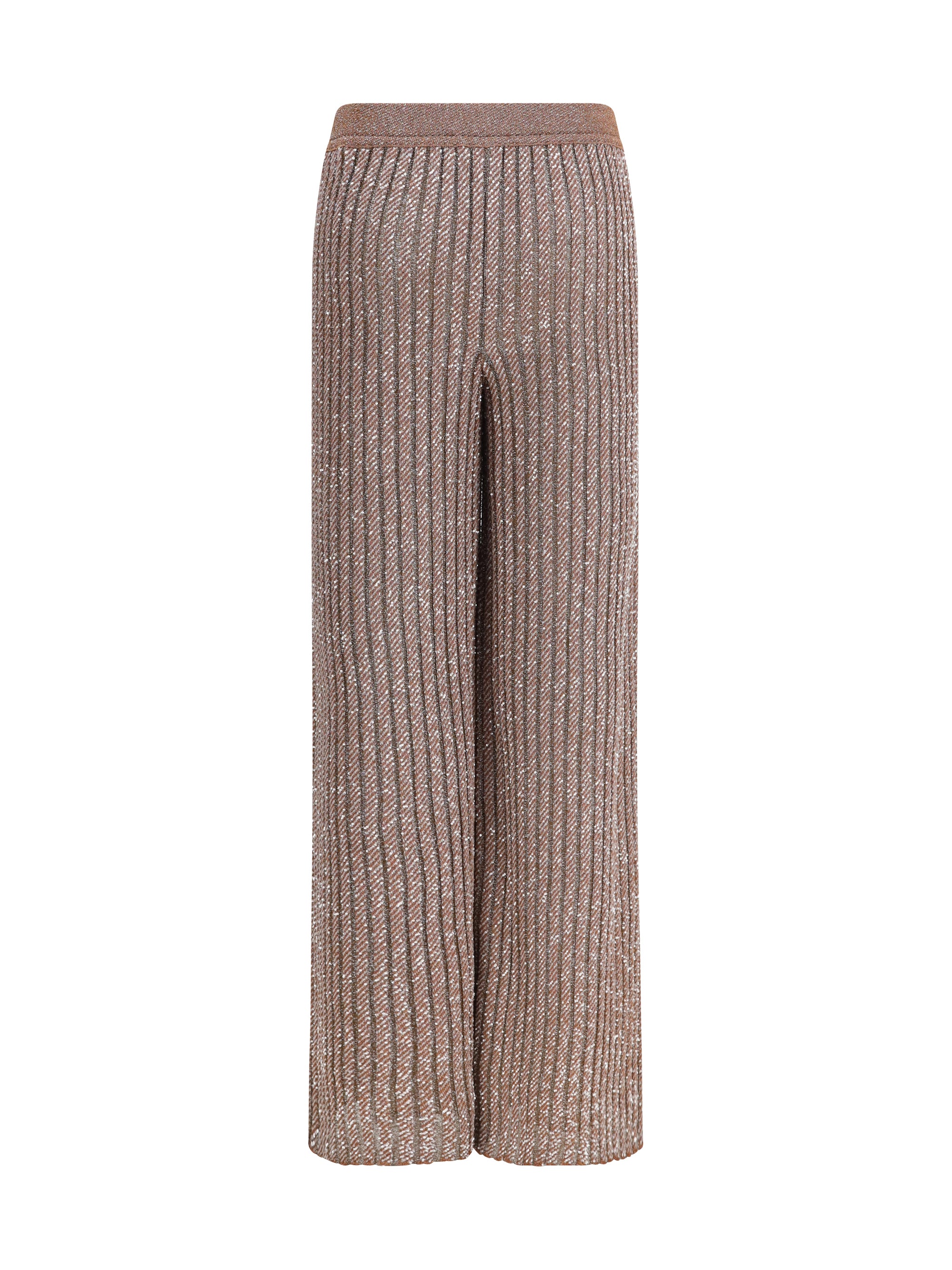 tailored pants in lamé viscose with sequins