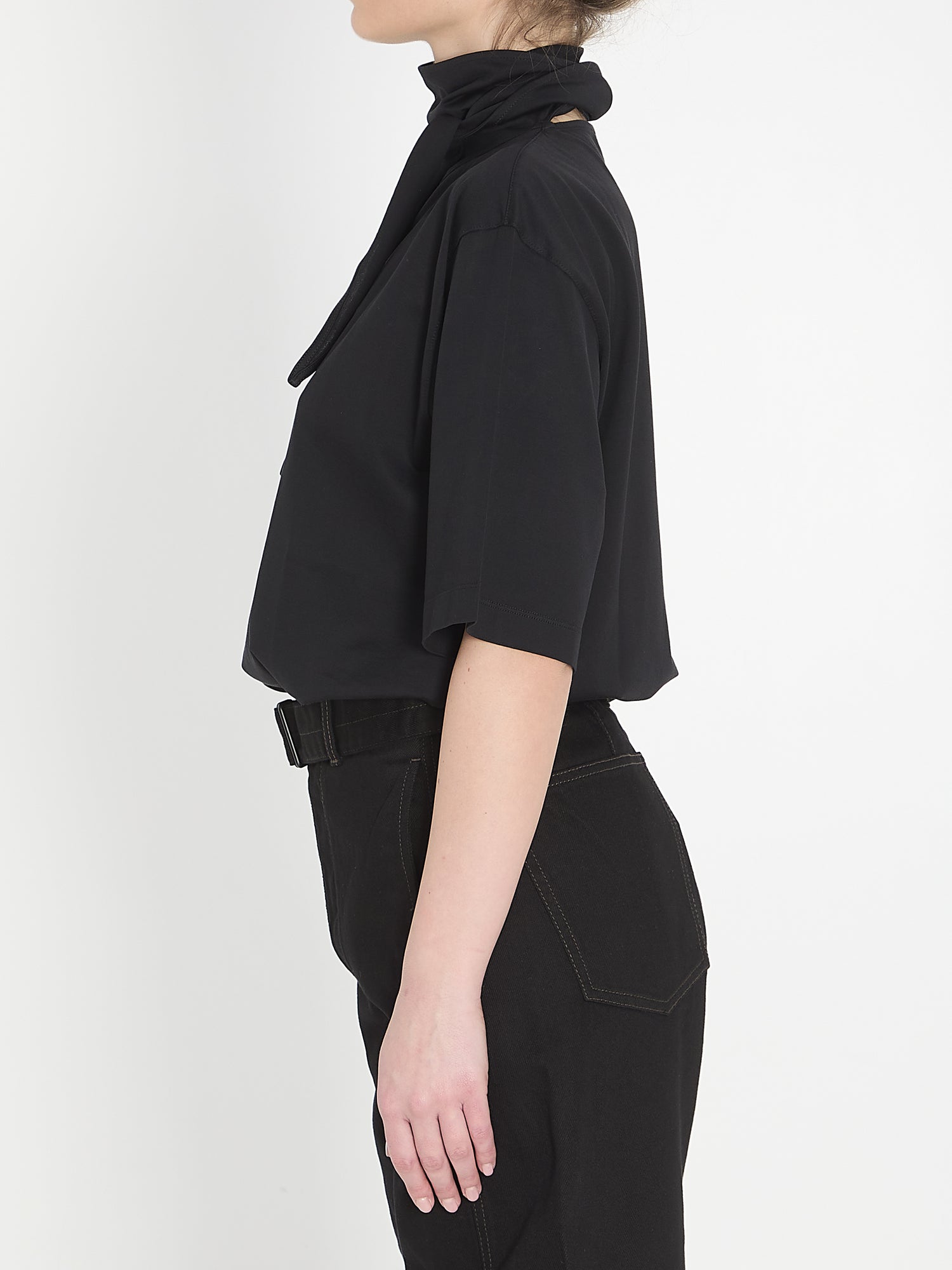 LEMAIRE M t-shirt with scarf