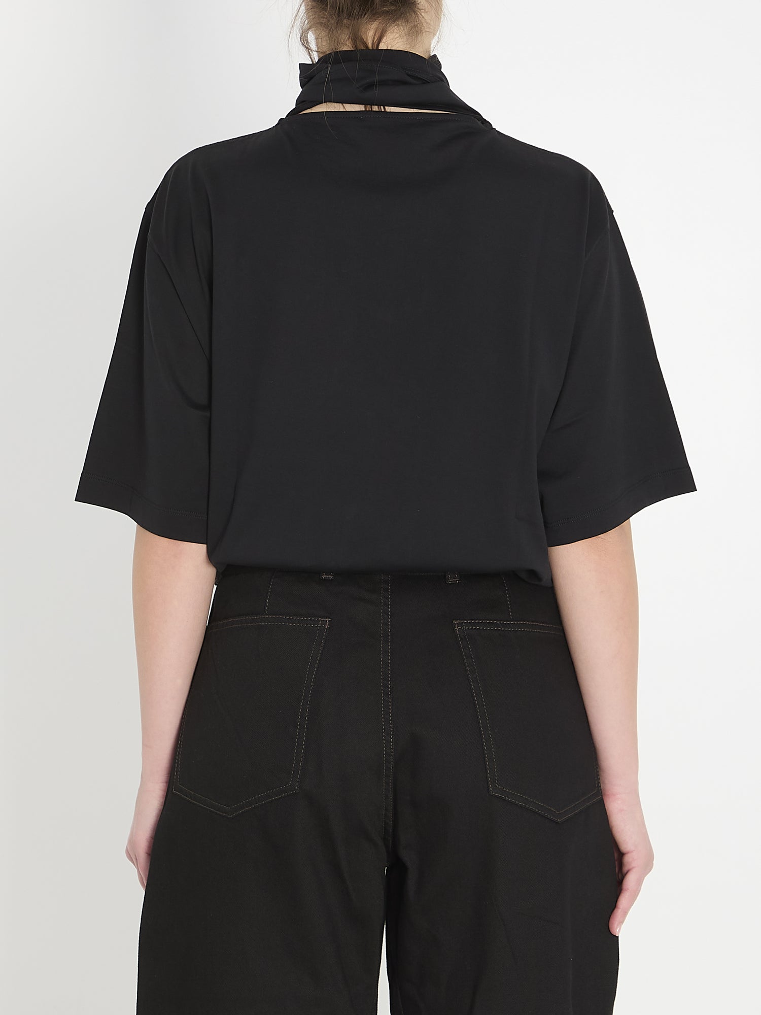 LEMAIRE M t-shirt with scarf