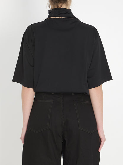 LEMAIRE M t-shirt with scarf