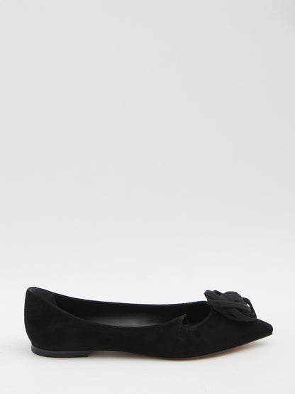 ROGER VIVIER 36 i love vivier ballerinas with rose
