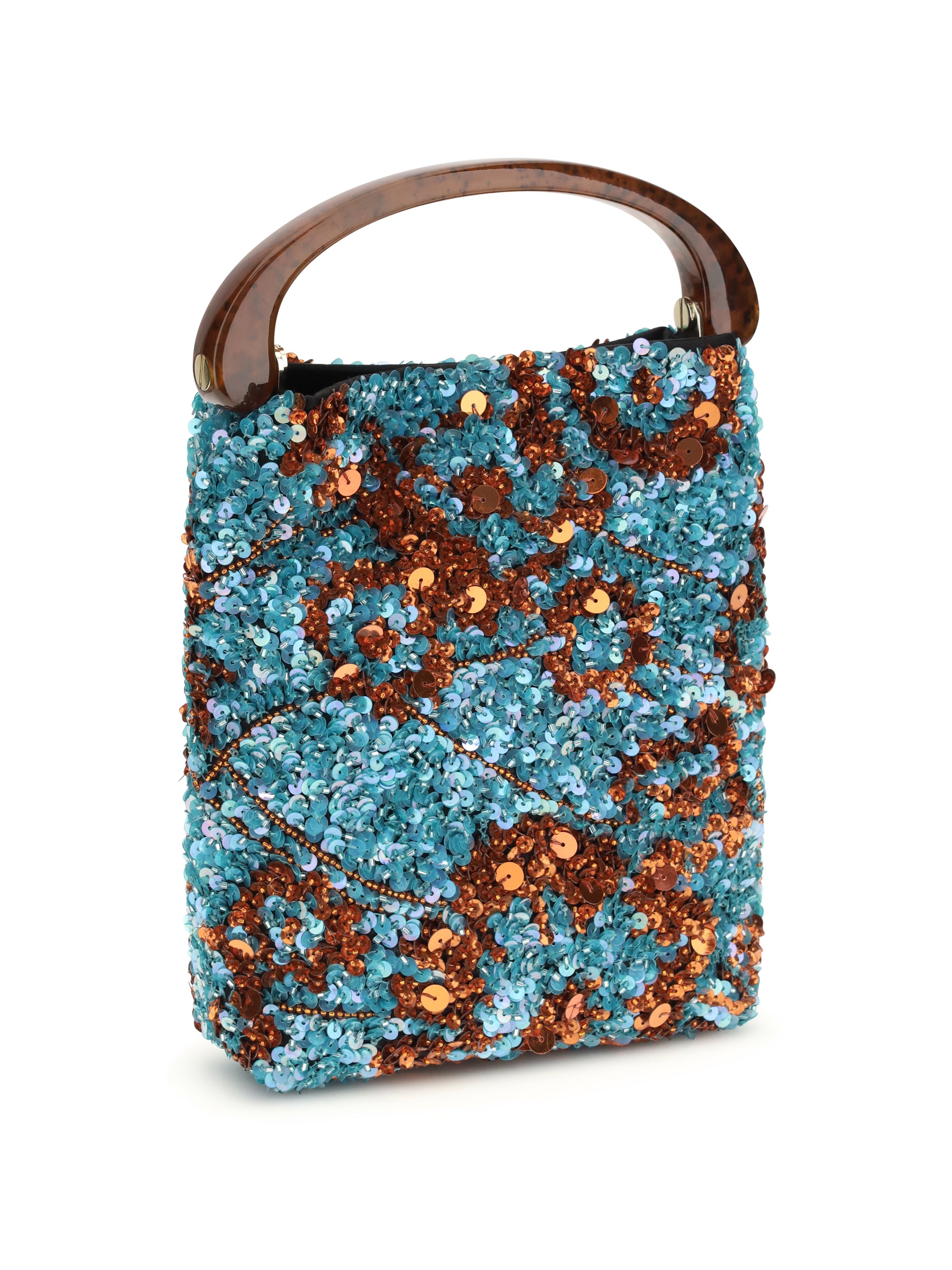 sequined handbag