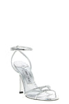 1998 leo candy paper-effect leather sandals