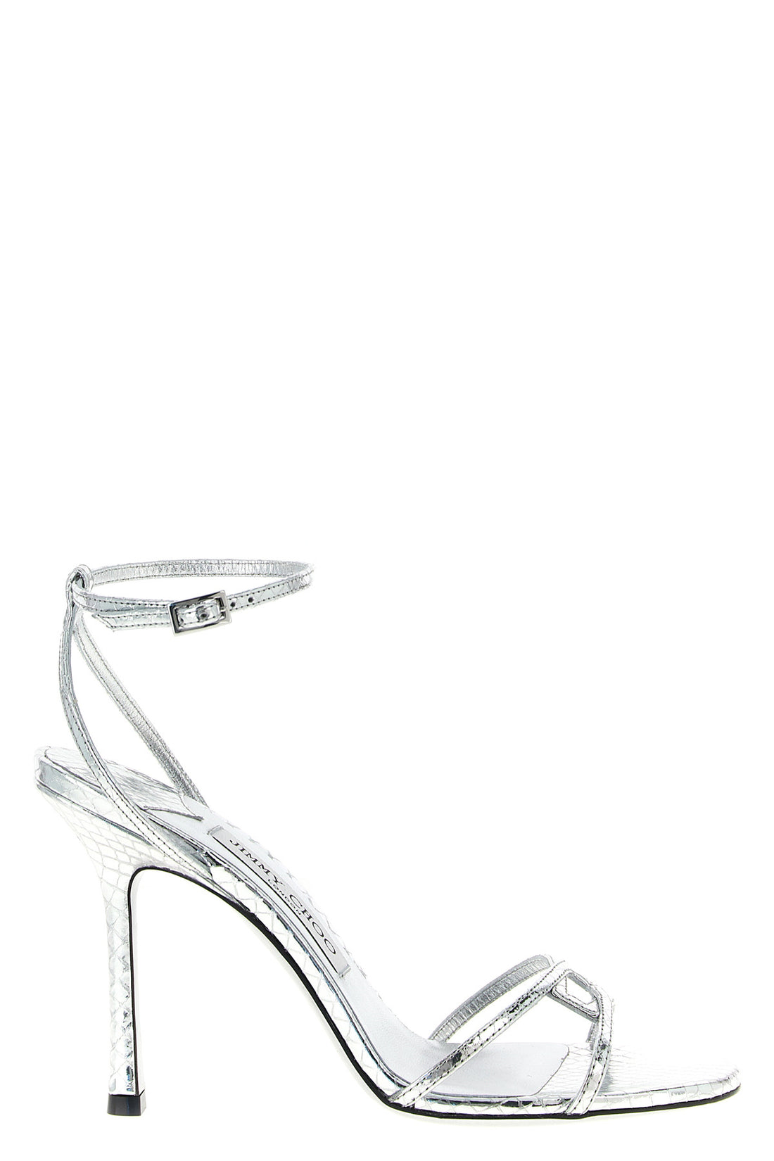 JIMMY CHOO 36 1998 leo candy paper-effect leather sandals