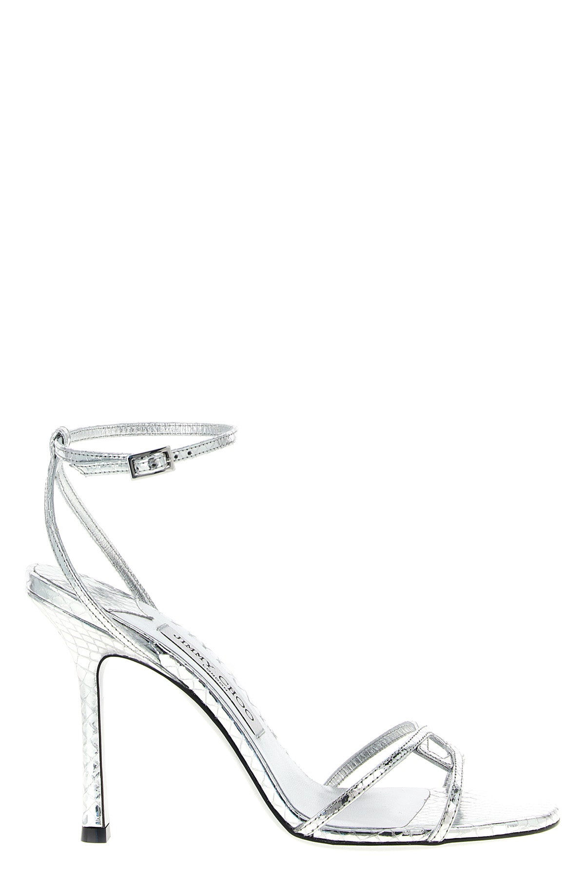 1998 leo candy paper-effect leather sandals